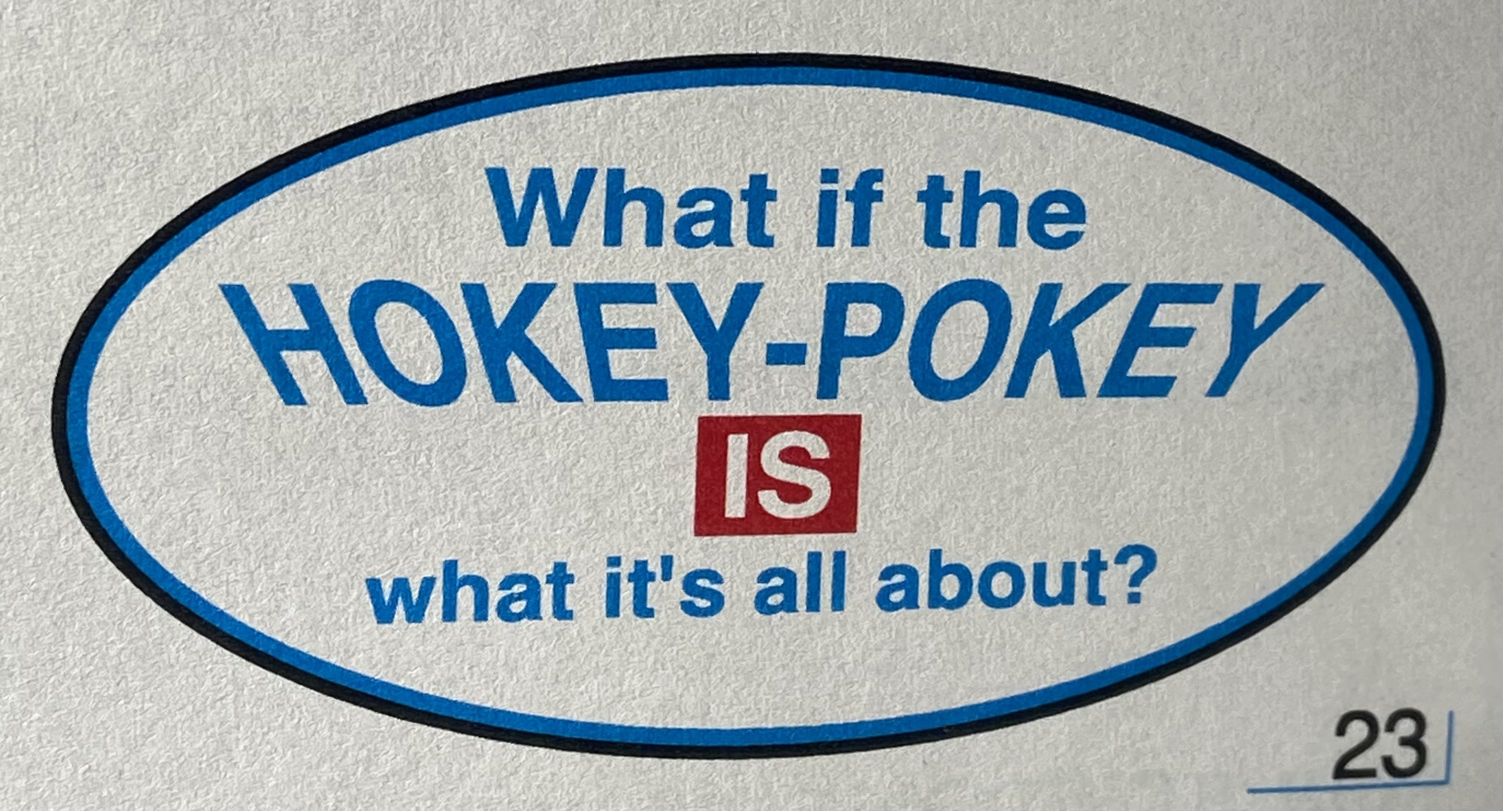 What if the Hokey Pokey...sticker
